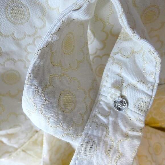 Boden Womens 6L Dress White & Gold Couture Daisies Gorgeous Strapless Pleat NWT - Picture 14 of 16